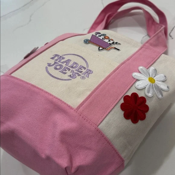 Trader Joe's Custom Decorated Mini Tote Bag - Picture 3 of 13